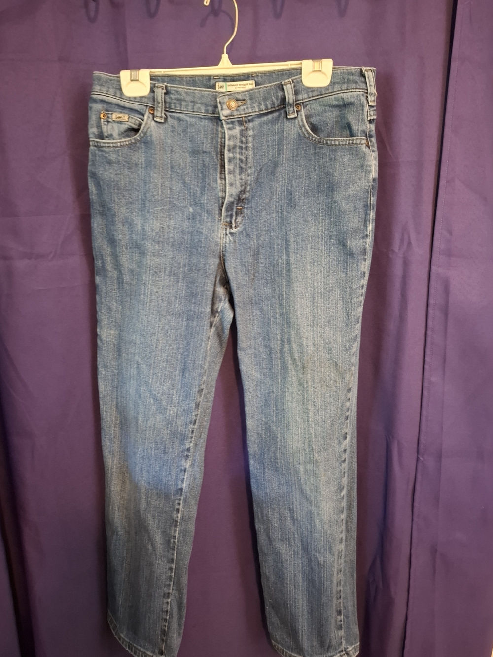 Lee Women's Medium Blue Straight Leg Jeans